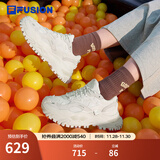 FILA FUSION斐乐女鞋BIANCO老爹鞋季新款硬糖鞋休闲鞋厚底运动鞋女 棉花糖/银-MM 35.5