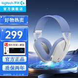 罗技（G）G435游戏耳机头戴式无线蓝牙耳机电竞游戏专用猫耳耳机笔记本电脑台式耳机轻量化FPS吃鸡三角洲 G435白色+耳机支架