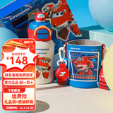 杯具熊（BEDDYBEAR）双饮口儿童保温杯男女宝宝吸管直饮水杯316不锈钢大容量便携水壶 开口笑-超级飞侠变身乐迪600ml