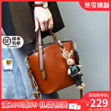 viney水桶包包女包牛皮斜挎包品牌手提包生日礼物送女友老婆 【复古棕】实用高级感轻奢大容量单肩包