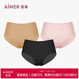 爱慕【3件包】KiKi裤轻薄净痕爽滑锦纶触感女士中腰三角裤