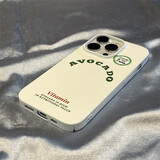 博巴特创意菲林简约字母适用苹果手机壳iphone14新款保护套硬壳超薄 【白底AVOCADO】 iPhone14Promax