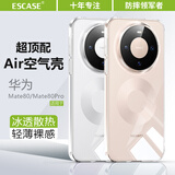ESCASE适用华为Mate80手机壳透明mate80pro保护套全包超薄防摔TPU软壳简约男女（带挂绳孔）全透明