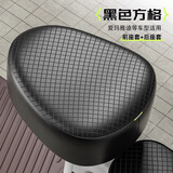 万仕龙新国标电动车座套防水防晒隔热坐垫套雅迪爱玛九号小牛电动车坐垫保护套子 【加厚黑方格】前座 新国标车型均码