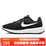 耐克NIKE女跑步鞋REVOLUTION6运动鞋DC3729-003黑白36