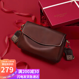 viney牛皮包包女包品牌斜挎枕头包轻奢单肩包生日礼物高级感送女友老婆