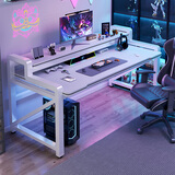 易漫电脑桌电竞桌台式多层家用办公学习写字书桌子显示器增高置物支架