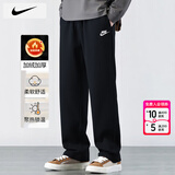 耐克（NIKE）裤子男款2025秋冬运动裤针织直筒长裤工装加绒卫裤保暖休闲裤男士 内里加绒/偏大一码/晒图退10 2XL 【185】体重170~190斤左右