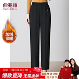 俞兆林中老年女装冬装加绒休闲裤妈妈装裤子加厚长裤老人衣服 Y244K3003