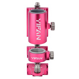 一帆精工 钓箱伞架加厚铝合金伞架可拆卸式型伞架钓箱配件垂钓小配件渔具 魅动红【加长+标准+底托】