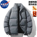 NASA MARVEL棉衣男棉服冬季外套加厚保暖面包服运动情侣装潮流立领棉袄子