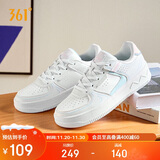 361°运动女鞋秋冬季学生复古厚底增高小白休闲板鞋子女682116601F-8