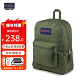 JANSPORT杰斯伯双肩包男背书包女学生校园电脑包 47LWKM1 军绿色