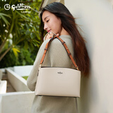金利来女包秋冬新款单肩包简约百搭斜挎包时尚通勤包新年礼物 浅杏