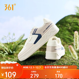 361°运动男鞋秋冬季学生复古厚底增高小白休闲板鞋子男672426611-3