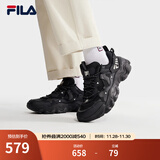 斐乐（FILA）休闲鞋猫爪鞋5代运动鞋春季新款男鞋老爹鞋 黑-BK 44