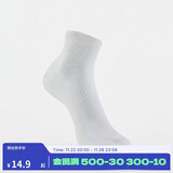 迪卡侬跑步袜吸汗透气速干薄款袜子运动袜短袜3双装5245478