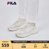FILA斐乐女鞋跑步鞋情侣同款老爹鞋MARS火星鞋男鞋休闲运动鞋 【男款】奶白/砂色-GS 40