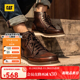 CAT卡特马丁靴工装靴男鞋经典款BRAVADO轻户外复古时尚牛皮机车靴 深棕P712950 40