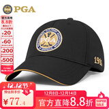 PGA高尔夫球帽 男女防晒帽子 网球帽 棒球帽职业比赛 户外遮阳太阳帽 205008-黑色