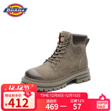 Dickies女士马丁靴高帮时尚情侣靴百搭工装靴女 浅咖 男款-41 