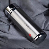 ZSR轻奢高端银杯子999纯银内胆水杯男女士保健保温足银茶杯高档礼品 上善若水(银色)纯银内胆 500ml