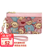 小熊依恋女士零钱包长款大容量拉链手机包女帆布手拿包潮