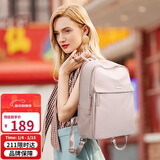高尔夫（GOLF）双肩电脑包女15.6英寸笔记本电脑包女士商务背包学生书包出差旅行