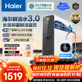 海尔（Haier）【国家补贴20%】家用净水器鲜活水Pro净水机RO反渗透自来水过滤器厨下直饮水机净饮机星河 【净水年度金榜】瞬时1400G鲜活水Pro1200G