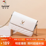 啄木鸟（TUCANO）包包女款2025年牛皮链条小方包单肩斜挎包圣诞新年生日礼物送女友