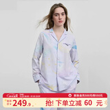 嫚熙（EMXEE）月子服孕妇睡衣产后家居服哺乳衣春秋季纱罗喂奶夏天 星月时空【哺乳吊带三件套】 M【Noble高端系列】