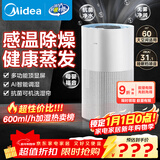 美的（Midea）小蓝鲸600无雾空气加湿器母婴幼儿客厅家用卧室静音抗菌孕妇办公室增湿桌面雾化器元旦礼物SZ-2Y50