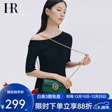 HR赫莲娜包包女包时尚女小方包头层牛皮单肩包简约链条包圣诞礼物 墨绿色