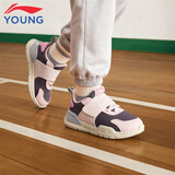 李宁童鞋儿童运动鞋女小童回弹减震鞋头防踢设计休闲鞋28YKNU118-2