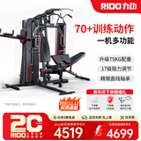 力动（RIDO）综合训练器 多功能健身器材一体机套装家庭健身房商用力量站器械 【臻选75kg配重】TG60PLUS经典款