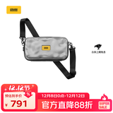 CRASH BAGGAGE意大利小众设计硬壳小方包单肩包斜挎包男女包包2023新款ins同款 SILVER（大号）