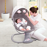 MASTELA哄娃神器新生儿婴儿电动摇摇椅婴幼儿安抚摇篮椅宝宝摇椅可躺可坐 三合一摇椅咖啡粉（无餐盘）