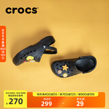 CROCS卡骆驰洞洞鞋贝雅男鞋女鞋轻便耐磨一脚蹬拖鞋休闲鞋|10126 黑色-001 39 (240mm)