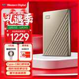 西部数据（WD）移动硬盘4TB type-c Ultra系列 2.5英寸 金 机械硬盘 笔记本电脑外接加密兼容Mac 大容量家庭存储