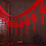 京唐 新年春节装饰拉花春福字拉花挂饰酒店布置节日装饰福多多拉花