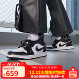耐克NIKE休闲鞋男女熊猫AJ 1乔丹JORDAN 1运动鞋DC0774-101黑白37.5