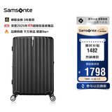 新秀丽（Samsonite）行李箱28英寸拉杆箱竖条纹大容量旅行箱包托运密码箱黑色GU9