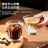 青苹果轰炸机咖啡杯210ml6只 钢化玻璃杯dirty澳白意式浓缩拿铁杯冰美式