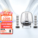 哈曼卡顿（Harman/Kardon）水晶三代音响 桌面电视电脑音箱 室内多媒体下沉式低音炮 SoundSticks 3代环绕立体声 透明款