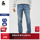 杰克·琼斯（JACK&JONES）男装修身牛仔裤男弹性品牌男裤休闲高档潮流四季款宽松直筒裤子 084中牛仔蓝 略偏大，卡码拍小 31 175 W31/L30
