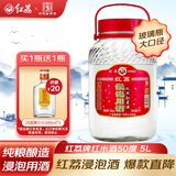 红荔 米香型白酒 50度 浸泡酒5L 红米酒广东米酒青梅药材养生酒泡酒