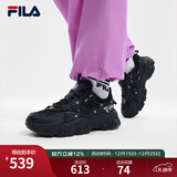 FILA斐乐女鞋休闲鞋猫爪5代复古老爹鞋24夏新时尚轻便舒适运动鞋 黑-BK 36.5