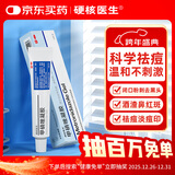 硬核医生甲硝唑凝胶20g 治疗痤疮闭口粉刺消炎祛痘药膏脸上去痘痘印青春痘暗疮脓疱疮红肿