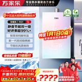 万家乐燃气热水器【安睡洗RG1(F)·节能静音双一级】16升国家补贴15%天然气下置风机密闭稳燃舱以旧换新