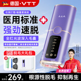 VTT【德国】脱毛仪冰点家用激光全身脱毛医用永久去毛蓝宝石冰感私处腋下唇毛男士学生女士生日礼物 【医用冰效顶配】四重制冷Max+能量升级+嫩肤级